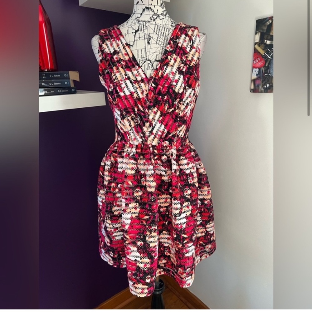Saks Fifth Avenue Floral Textured Print Dress